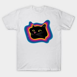 Black cat on LSD T-Shirt